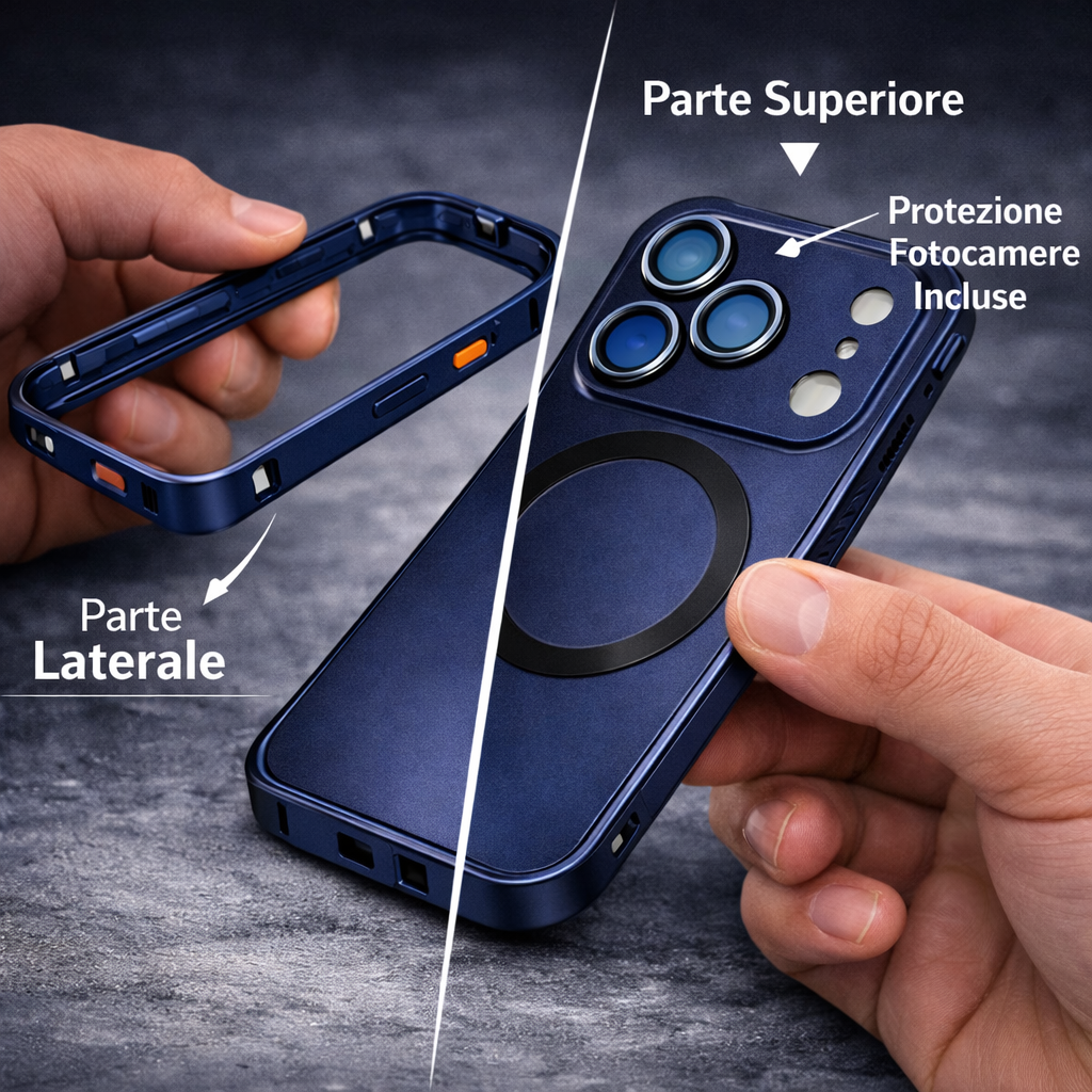 Desil Ultra Shell Telaio Magnetico Anti Urto Silver - Iphone 17 Series