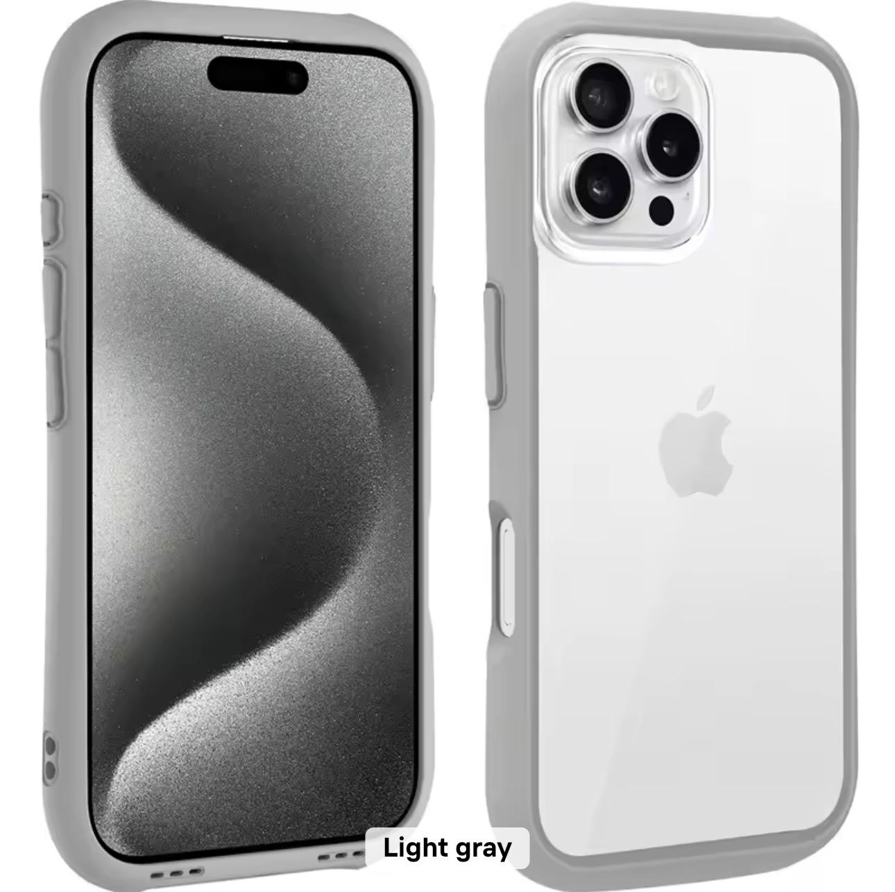 Desil bubble case per Iphone 16-16pro-16 pro max - Grigio